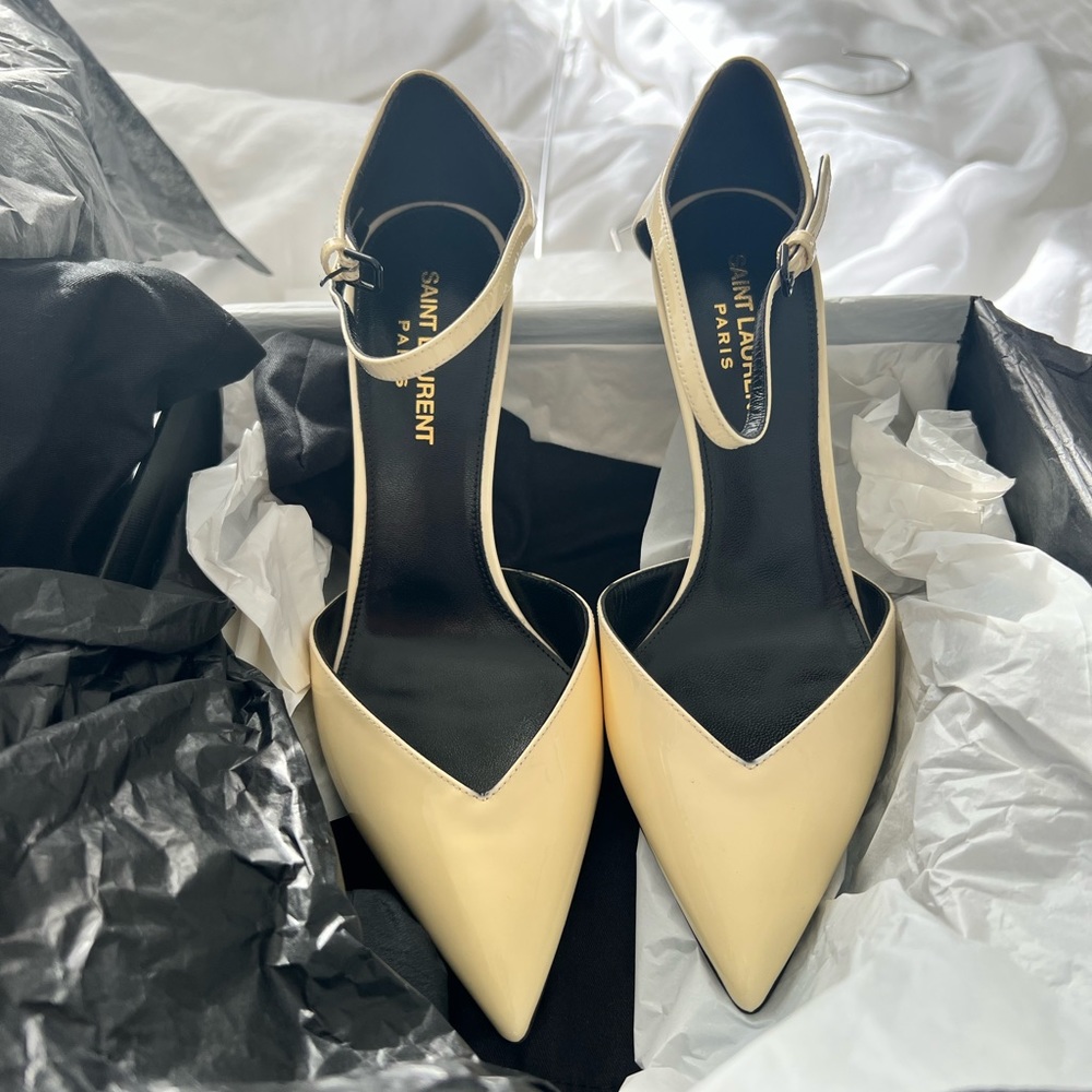 Brand New Saint Laurent Anja 85 High Heels - Size 37